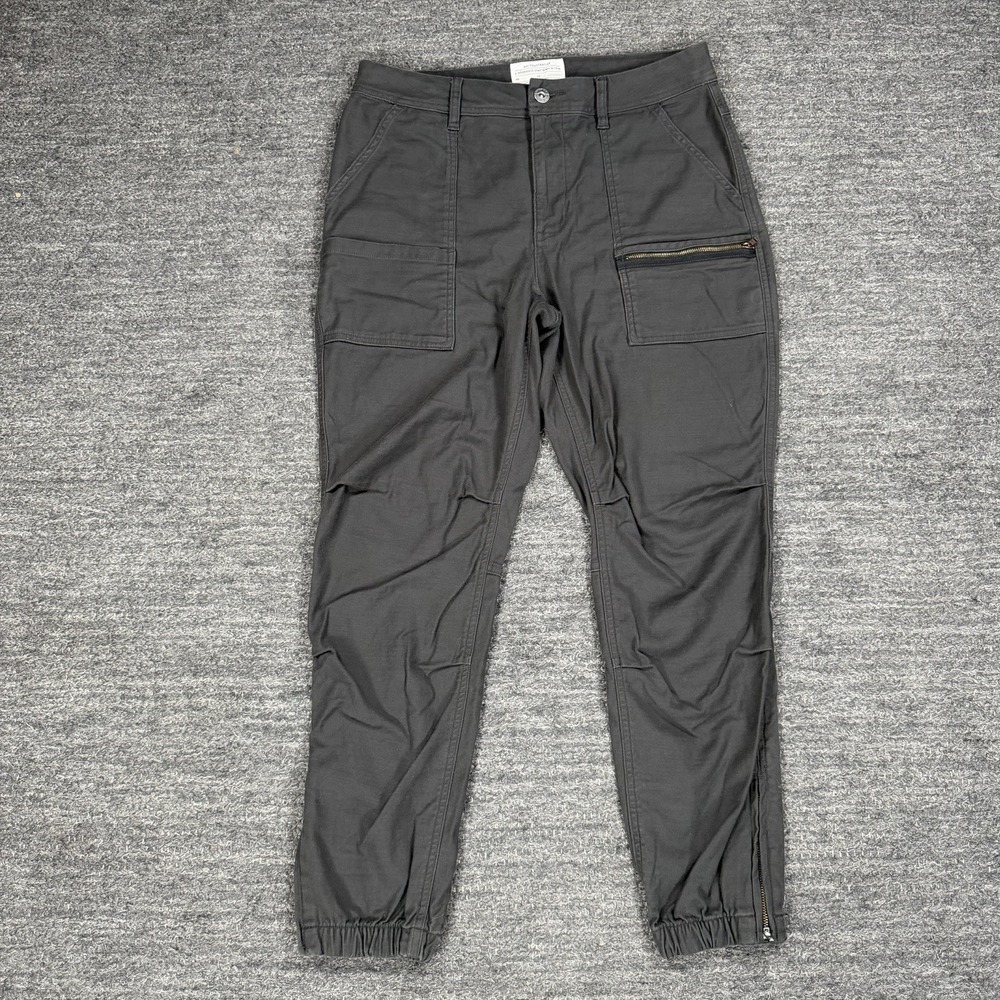 REI Co-op Trailsmith Jogger Pants Women 12 Gray Cargo Utility Hike Camp Outdoor